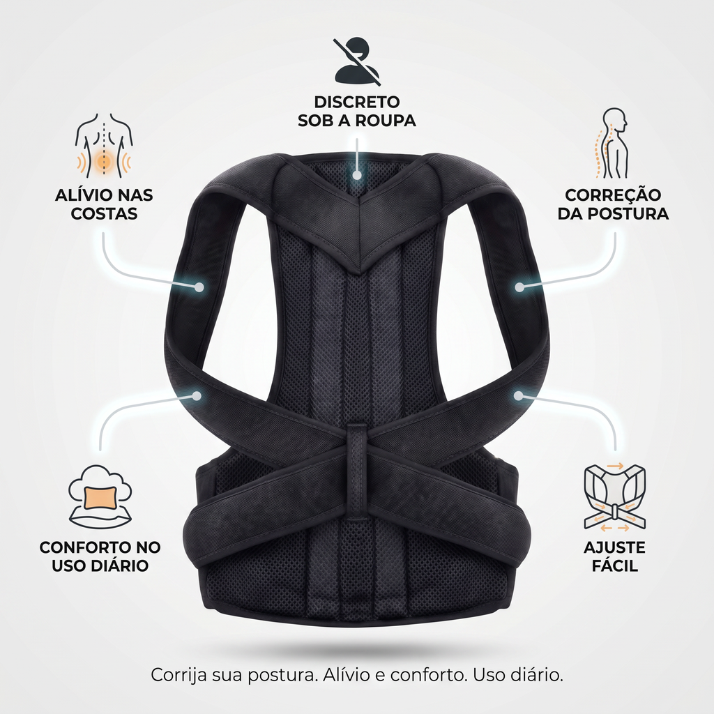 Corretor de Postura - Ajustável Premium
